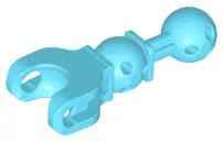 Medium Azure Hero Factory Arm / Leg with Ball Joint on Axle and Ball Socket