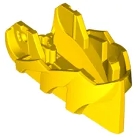Yellow Hero Factory Creature Head, Jaw with Axle Hole