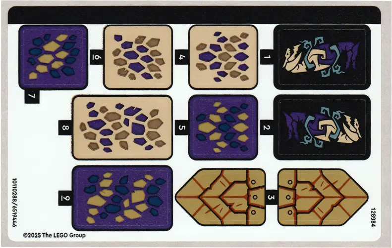 Sticker Sheet for Set 71836 - (10110288/6519446)