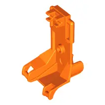 Orange Minifigure, Utensil Seat with Ball Joint Socket (Hero Factory Cockpit)