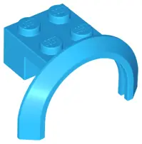 Dark Azure Vehicle, Mudguard 4 x 2 1/2 x 1 2/3 with Arch Round