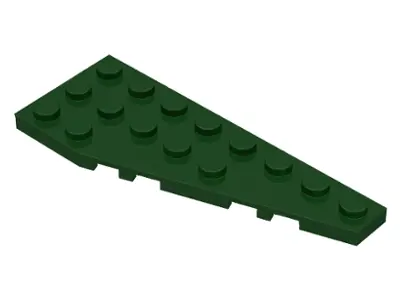 Dark Green Wedge, Plate 8 x 3 Pentagonal Right
