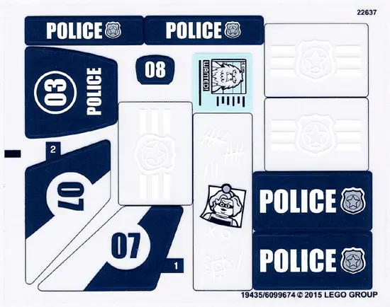 Sticker Sheet for Set 60069 -  (19435/6099674)