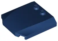 Dark Blue Wedge 4 x 4 x 2/3 Triple Curved
