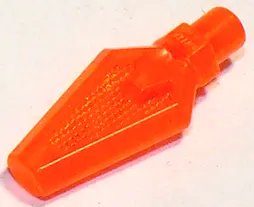 Trans-Neon Orange Minifigure, Weapon Spear Tip