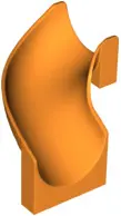 Orange Slide Playground 6 x 6 x 6 Curved 90 degrees