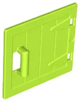 Lime Duplo Door / Window Pane 1 x 4 x 3 Wooden Gate with Handle
