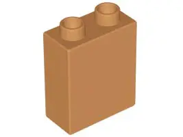 Medium Nougat Duplo, Brick 1 x 2 x 2