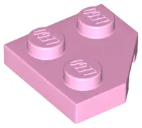 Bright Pink Wedge, Plate 2 x 2  Cut Corner