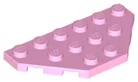 Bright Pink Wedge, Plate 3 x 6 Cut Corners