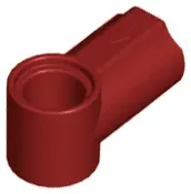 Dark Red Technic, Axle and Pin Connector Angled #1