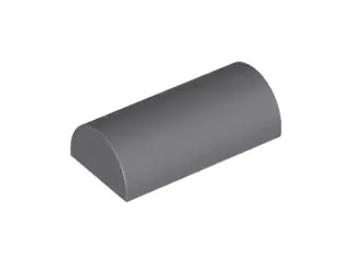 Dark Bluish Gray Slope, Curved 2 x 4 Double (Undetermined Type)