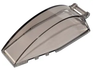 Trans-Brown Windscreen 8 x 4 x 2 Curved with Bar Handle