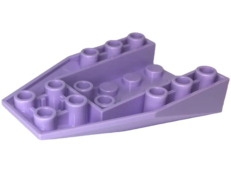 Lavender Wedge 6 x 4 Triple Inverted with Connections between 4 Studs