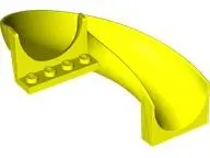 Neon Yellow Slide Playground 7 x 12 x 8 1/3 Curved 180 degrees
