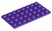 Dark Purple Plate 4 x 8