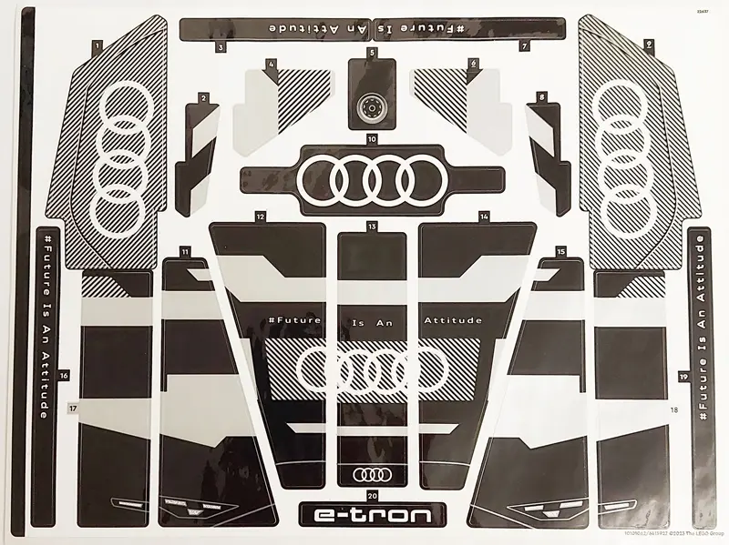 Sticker Sheet for Set 42160, Sheet 1 - (10101062/6415927)