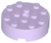 Lavender Brick, Round 4 x 4 with Hole