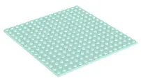 Light Aqua Plate 16 x 16