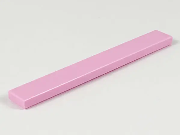 Bright Pink Tile 1 x 8