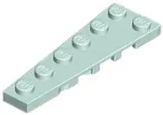 Light Aqua Wedge, Plate 6 x 2 Left