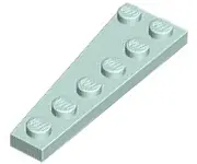 Light Aqua Wedge, Plate 6 x 2 Right