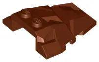 Reddish Brown Wedge 4 x 4 Fractured Polygon Top