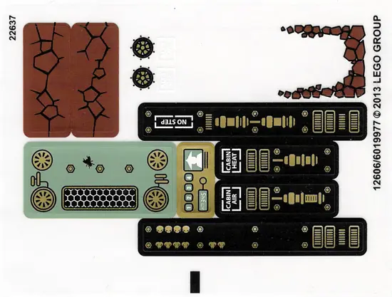 Sticker Sheet for Set 70502 - (12606/6019977)