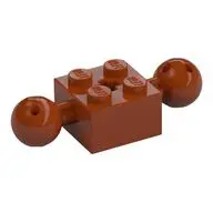 BRICK 2X2, W/ 2 BALLS, DIA. 10,2