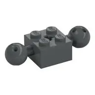 BRICK 2X2, W/ 2 BALLS, DIA. 10,2