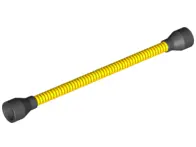 Yellow Hose, Flexible  8.5L with Black Tabless Ends Fixed