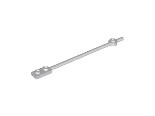Light Bluish Gray Bar  12L with 1 x 2 Plate End Hollow Studs and 1 x 1 Round Plate End
