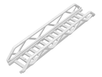 White Ladder 16 x 3.5 with Side Supports