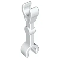 White Arm Mechanical, Straight with Clips at 90 degrees (Vertical Grip)
