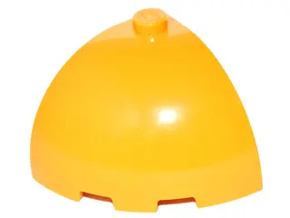 Bright Light Orange Brick, Round Corner 3 x 3 x 2 Dome Top