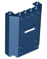 Dark Blue Panel 2 x 6 x 6 with Window Slot