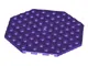 Dark Purple Plate, Modified 10 x 10 Octagonal with Hole