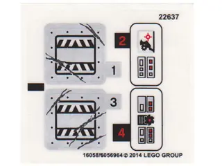 Sticker Sheet for Set 70726 - (16058/6056964)