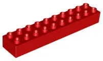 Red Duplo, Brick 2 x 10