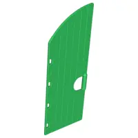 Green Duplo Door / Window Pane 1 x 3 1/2 x 6 2/3 with Curved Top and Open Handle - Castle