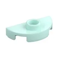 PLATE 1X2, 1/2 CIRCLE, W/ 1 KNOB