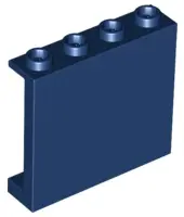 Dark Blue Panel 1 x 4 x 3 with Side Supports - Hollow Studs