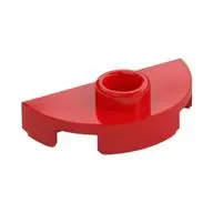 PLATE 1X2, 1/2 CIRCLE, W/ 1 KNOB
