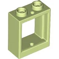 Yellowish Green Window 1 x 2 x 2 Flat Front
