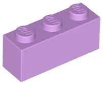 Medium Lavender Brick 1 x 3