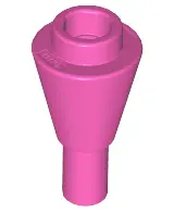 Dark Pink Cone 1 x 1 Inverted with Bar