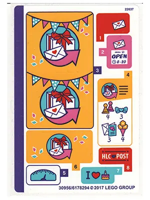 Sticker Sheet for Set 41310 - International Version - (30956/6178294)