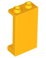 Bright Light Orange Panel 1 x 2 x 3 with Side Supports - Hollow Studs