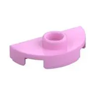 PLATE 1X2, 1/2 CIRCLE, W/ 1 KNOB