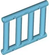 Azure Bar 1 x 4 x 3 Grille with End Protrusions